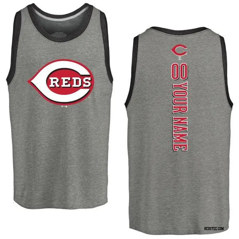 Custom Cincinnati Reds Youth Red Backer T-Shirt 