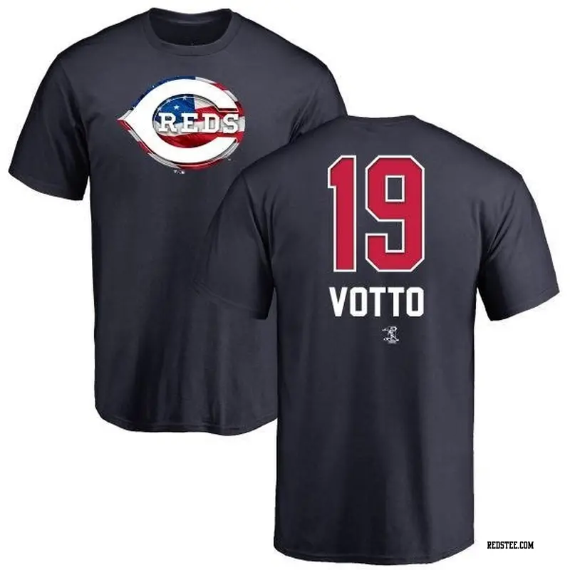 Joey Votto Cincinnati Reds Women's Black 2023 City Connect Name & Number T- Shirt