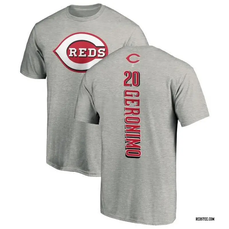 Cesar Geronimo Cincinnati Reds Women's Red Backer Slim Fit Long Sleeve  T-Shirt 