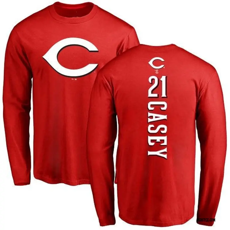 Ken Griffey Cincinnati Reds Men's Backer T-Shirt - Ash