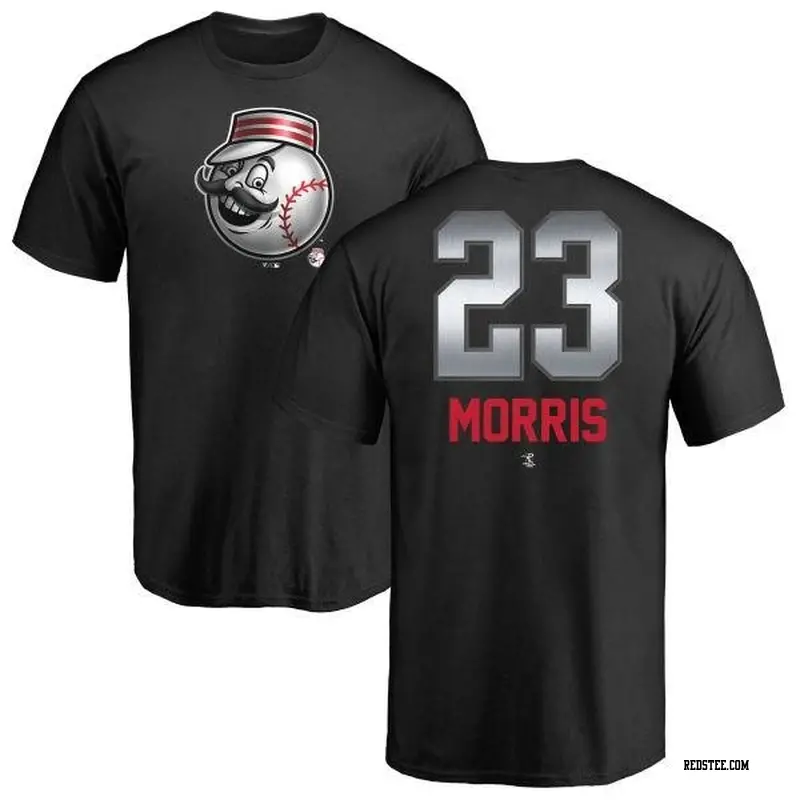 Men's Cincinnati Reds ＃23 Hal Morris Red Branded Base Runner T-Shirt - Reds  Store