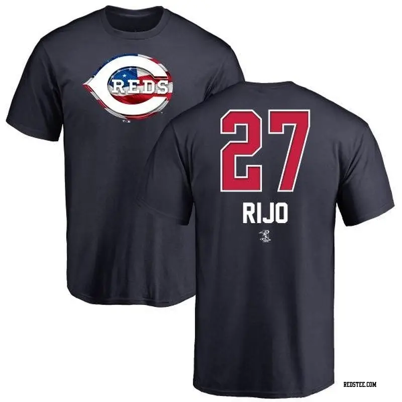 Jose Rijo Cincinnati Reds Men's Backer T-Shirt - Ash