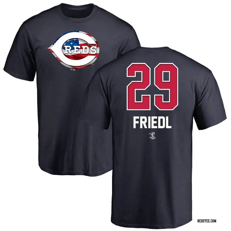 TJ Friedl Cincinnati Reds Men's Black Midnight Mascot T-Shirt 