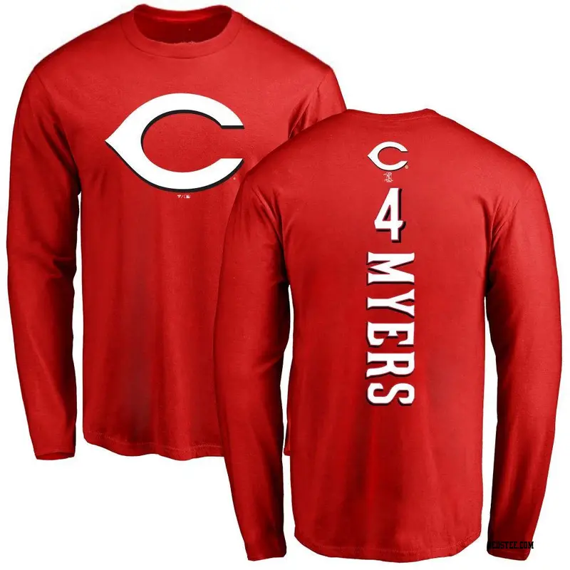 Wil Myers Cincinnati Reds Women's Black Midnight Mascot V-Neck T