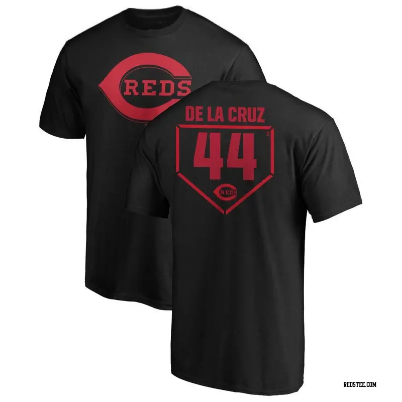 Reds Baseball Cincinnati Reds Elly de La Cruz #44 T-Shirt Medium Black