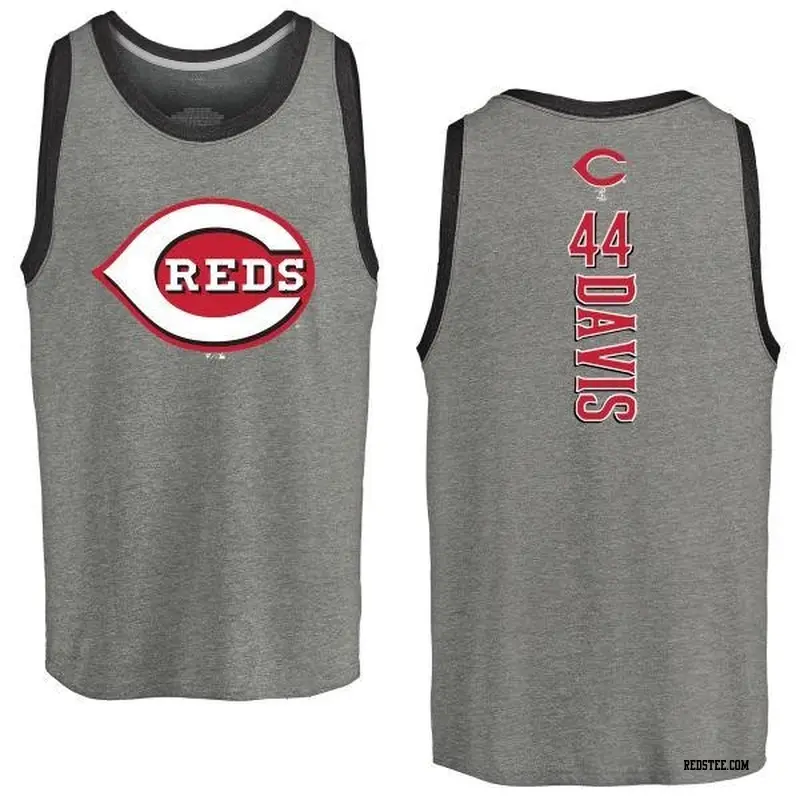 Eric Davis Cincinnati Reds Men's Backer T-Shirt - Ash