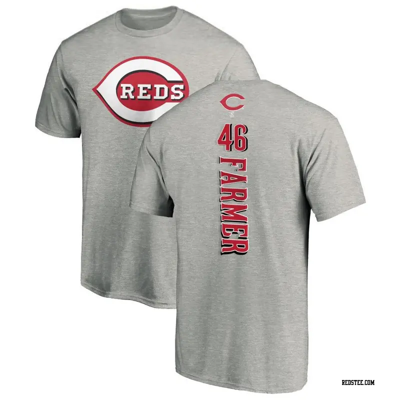 Men's Cincinnati Reds ＃46 Buck Farmer Black 2023 City Connect Name & Number  T-Shirt - Reds Store