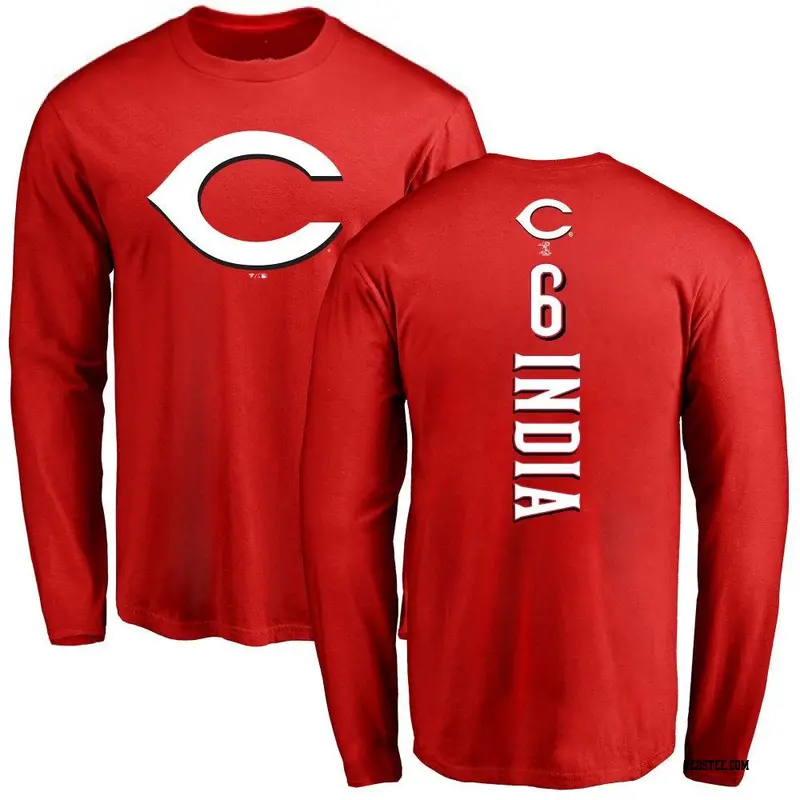 Jonathan India Cincinnati Reds Men's Black 2023 City Connect Name & Number  T-Shirt