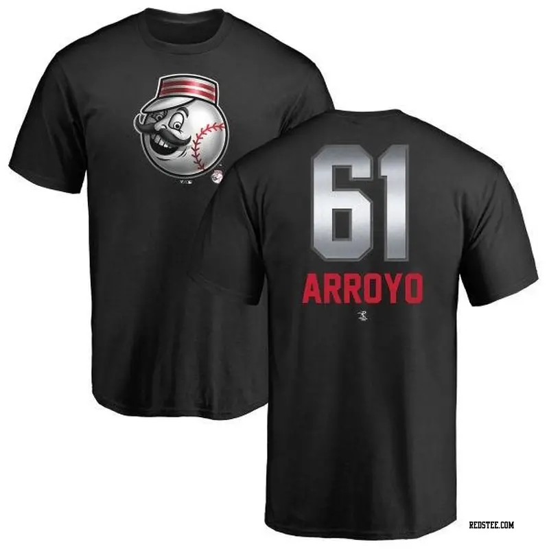 Bronson Arroyo Cincinnati Reds Men's Black RBI T-Shirt 