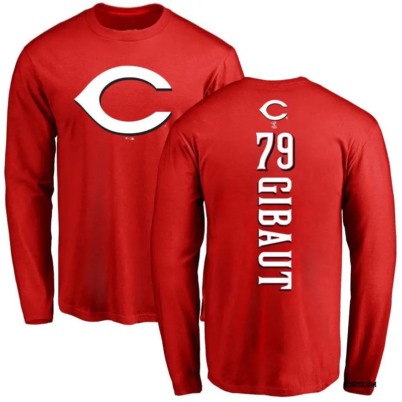 Ian Gibaut Cincinnati Reds Men's Red Backer T-Shirt 