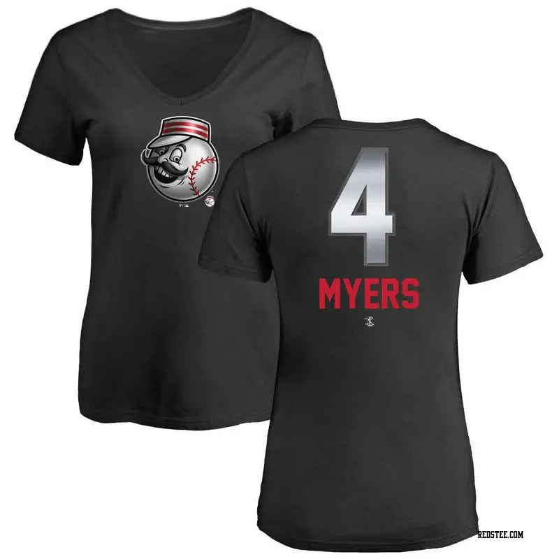 Wil Myers Cincinnati Reds Women's Red Backer Slim Fit T-Shirt 