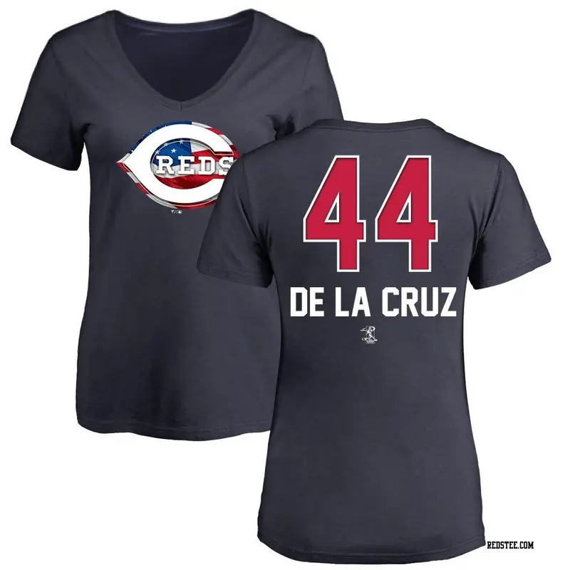 Elly De La Cruz Cincinnati Reds Men's Backer T-Shirt - Ash