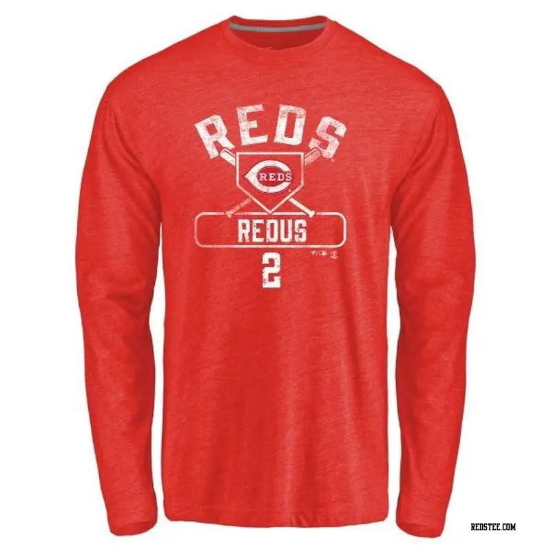 Gary Redus Cincinnati Reds Women's Red Backer Slim Fit T-Shirt 